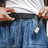Men’s 7.8oz Washed Denim Jeans – Loose Fit Mid Rise Wide Leg Straight Blue Pants